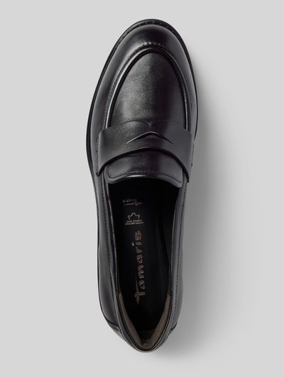 Peek & Cloppenburg TamarisLederloafer mit Schaftbrücke in black Im Verkauf