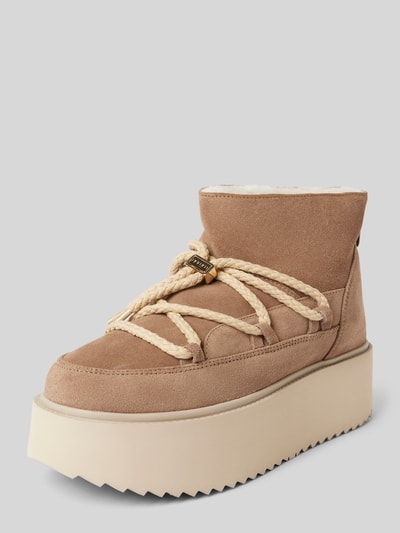 Peek & Cloppenburg INUIKIILederstiefel mit Plateausohle in beige