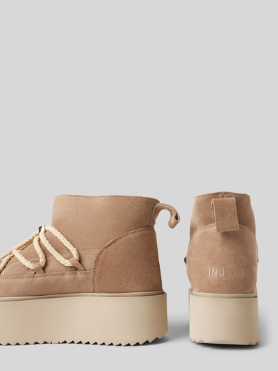 Peek & Cloppenburg INUIKIILederstiefel mit Plateausohle in beige Rabatte dieses Monats