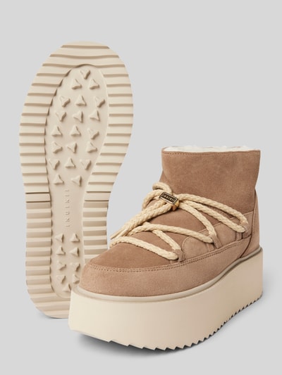Peek & Cloppenburg INUIKIILederstiefel mit Plateausohle in beige Rabatte dieses Monats