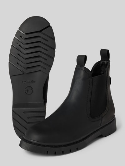 Peek & Cloppenburg TamarisBoots aus Leder mit profilierter Sohle in black Auslauf