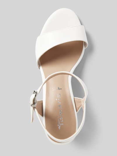 Peek & Cloppenburg TamarisSandalette mit breiter Schaftbrücke in weiss Angebote