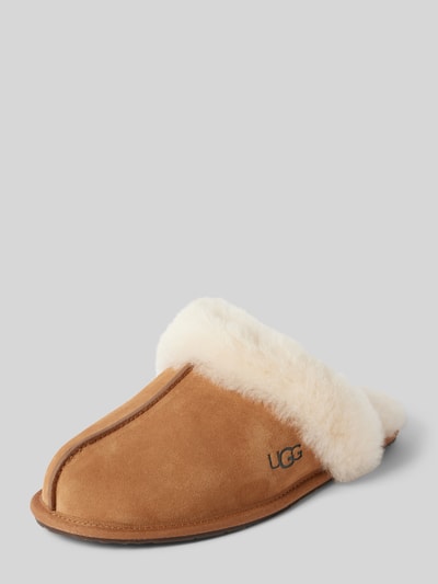Peek & Cloppenburg UGGHausschuhe aus Leder Modell 'SCUFFETTE II' in camel Schlussverkauf