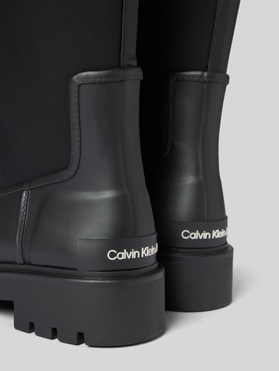 Peek & Cloppenburg Calvin Klein JeansGummistiefel mit elastischem Schaft Modell 'HIGH RAINBOOT NEOPRENE' in black Versandkostenfrei