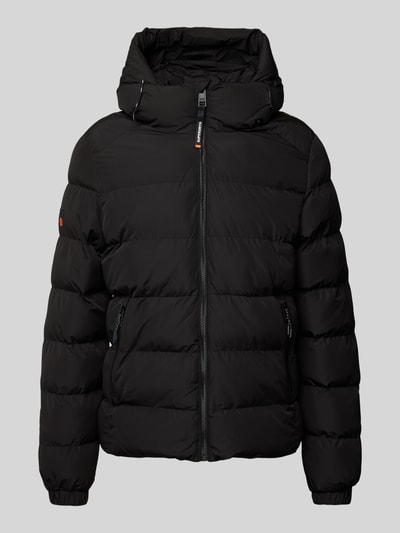 Peek & Cloppenburg SuperdrySteppjacke mit Reißverschlusstaschen in black Großer Ausverkauf