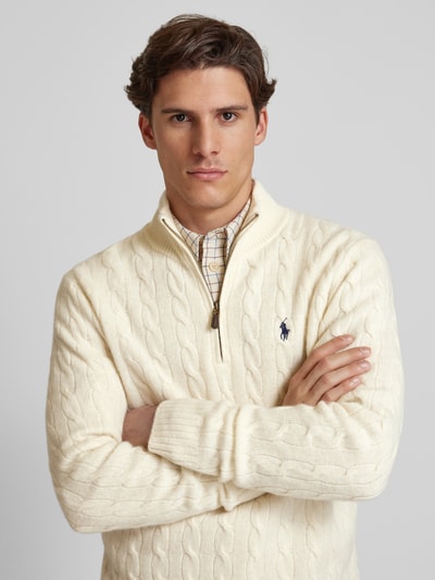 Peek & Cloppenburg Polo Ralph LaurenPullover mit Kaschmiranteil in offwhite Flash Sale