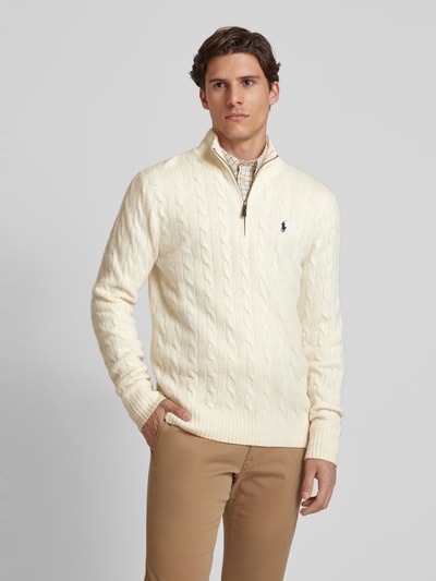 Peek & Cloppenburg Polo Ralph LaurenPullover mit Kaschmiranteil in offwhite Flash Sale
