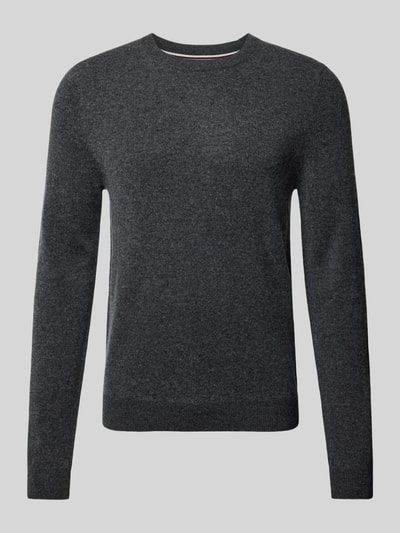 Peek & Cloppenburg MCNEALStrickpullover mit Rundhalsausschnitt in dunkelgrau melange Saisonschlussverkauf