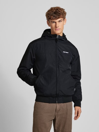 Peek & Cloppenburg REVIEWBlouson mit Eingrifftaschen Modell 'BASIC' in black Osterangebot