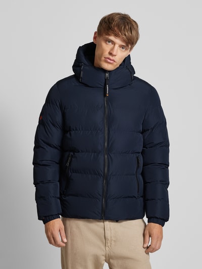 Peek & Cloppenburg SuperdrySteppjacke mit Reißverschlusstaschen in marine Neuheiten