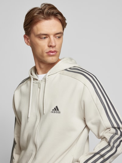 Peek & Cloppenburg ADIDAS SPORTSWEARSweatjacke mit Logo-Stitching in sand Kauf eins, bekomm eins gratis