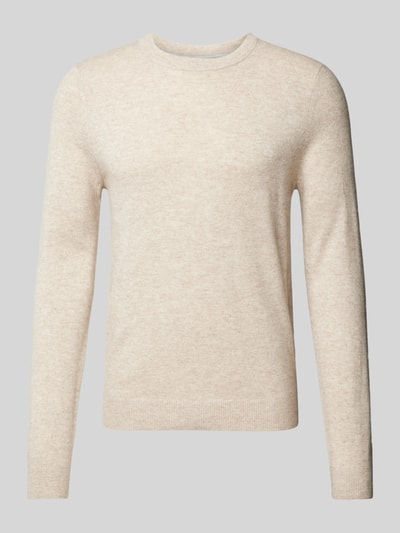 Peek & Cloppenburg MCNEALStrickpullover mit Rundhalsausschnitt in kitt melange VIP-Rabatte