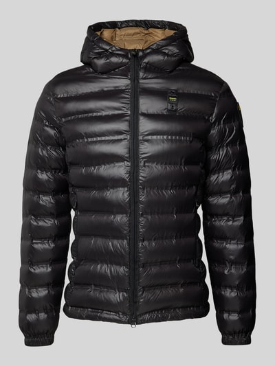 Peek & Cloppenburg Blauer UsaSteppjacke mit Zweiwege-Reißverschluss Modell 'CHARLES' in black Super Sparpreis