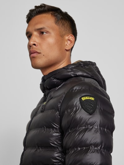Peek & Cloppenburg Blauer UsaSteppjacke mit Zweiwege-Reißverschluss Modell 'CHARLES' in black Super Sparpreis