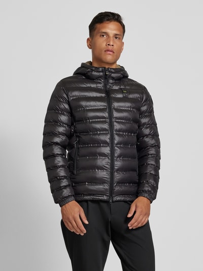 Peek & Cloppenburg Blauer UsaSteppjacke mit Zweiwege-Reißverschluss Modell 'CHARLES' in black Super Sparpreis