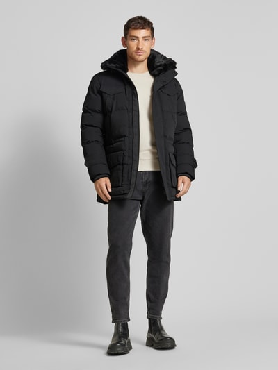 Peek & Cloppenburg WellensteynFunktionsjacke mit Kapuze Modell 'SEAMASTER' in black Begrenzte Freigabe