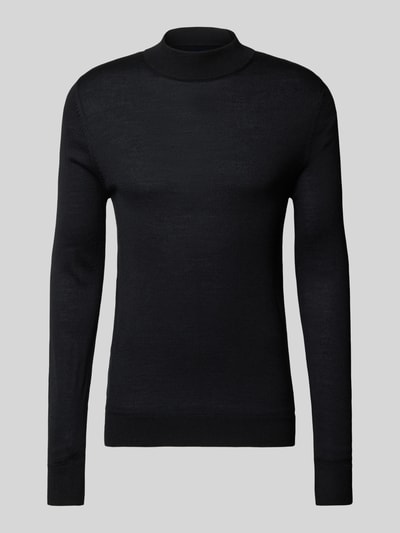 Peek & Cloppenburg Christian Berg MenStrickpullover mit Turtleneck in black Neueste Stile