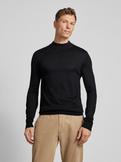 Peek & Cloppenburg Christian Berg MenStrickpullover mit Turtleneck in black Neueste Stile