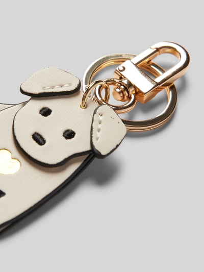 Peek & Cloppenburg SeidenfeltSchlüsselanhänger mit Karabinerverschluss Modell 'My Dog' in ecru Sonderangebot der Fabrik