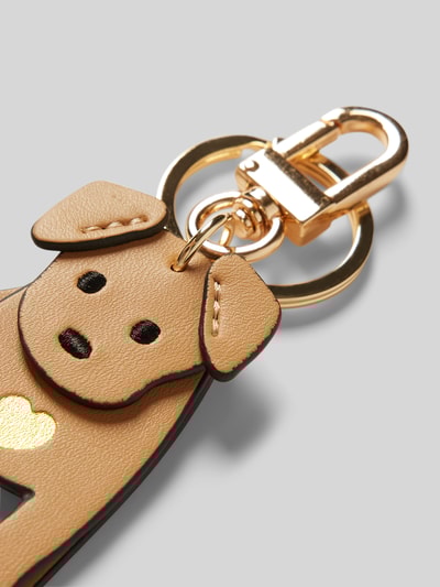 Peek & Cloppenburg SeidenfeltSchlüsselanhänger mit Karabinerverschluss Modell 'My Dog' in camel Bis zu 55% Rabatt