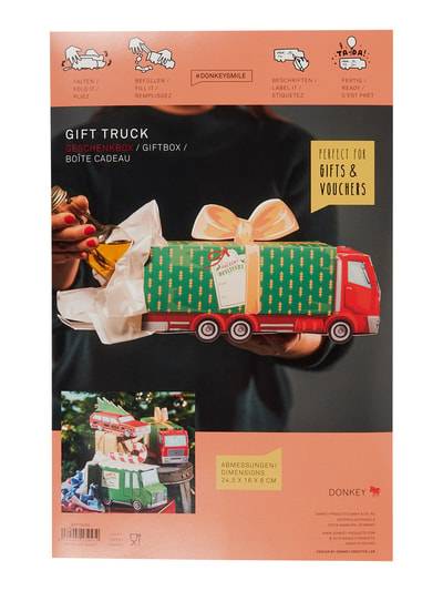 Peek & Cloppenburg DonkeyUnisex Geschenkbox mit Weihnachtsmuster in gruen Speichern exportieren