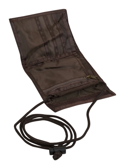 Peek & Cloppenburg camel activePortemonnaie mit Schulterriemen in dunkelbraun Im Verkauf