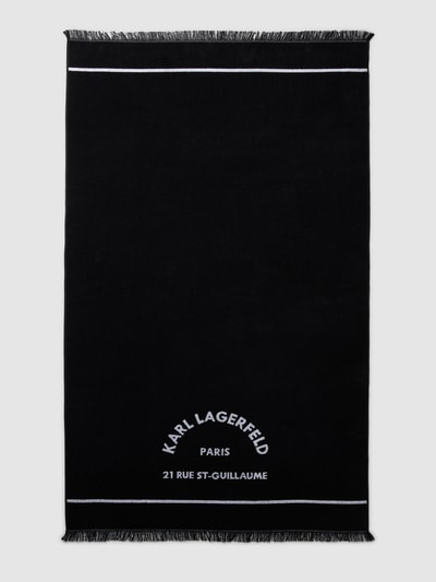 Peek & Cloppenburg Karl Lagerfeld BeachwearHandtuch mit ausgefransten Abschlüssen in black Meist gekauft