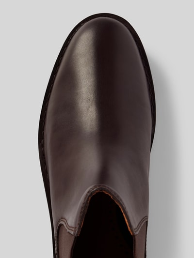 Peek & Cloppenburg Polo Ralph LaurenChelsea Boots aus Leder mit Label-Detail Modell 'TALAN' in dunkelbraun Muttertagsangebot