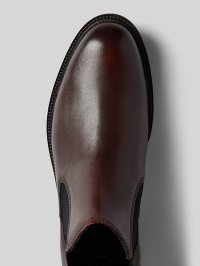 Peek & Cloppenburg bugattiChelsea Boots aus Leder mit Zugschlaufe Modell 'Bonifacio' in mittelbraun Vatertagsangebot