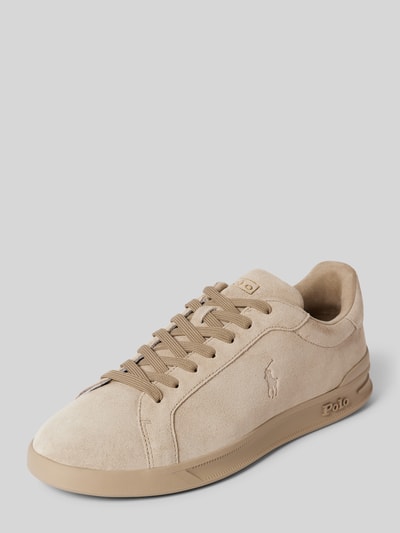 Peek & Cloppenburg Polo Ralph LaurenLedersneaker mit Logo-Prägung in beige Valentinstagsangebot