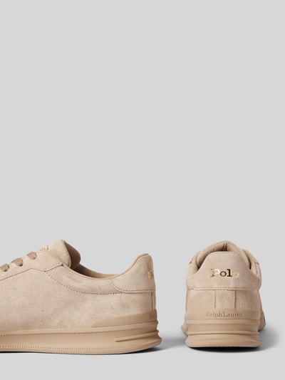 Peek & Cloppenburg Polo Ralph LaurenLedersneaker mit Logo-Prägung in beige Valentinstagsangebot