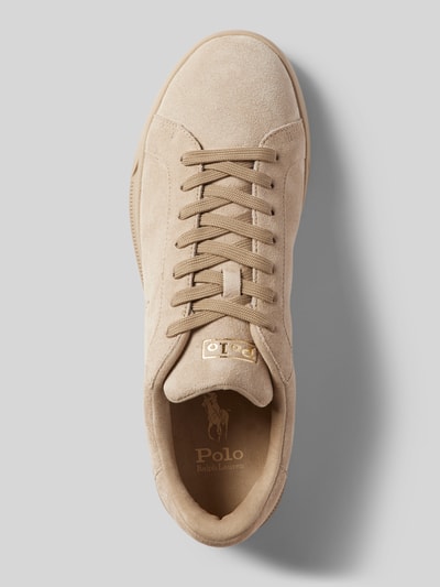 Peek & Cloppenburg Polo Ralph LaurenLedersneaker mit Logo-Prägung in beige Valentinstagsangebot
