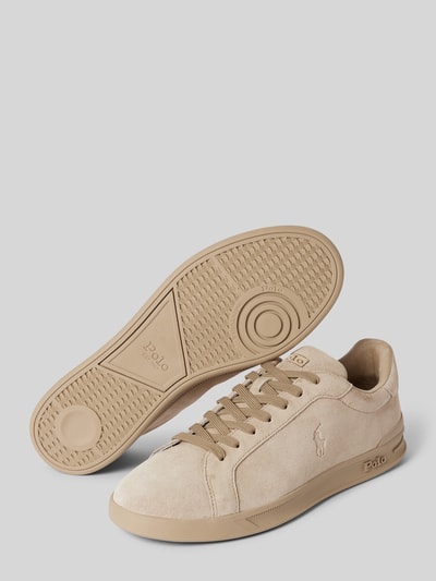 Peek & Cloppenburg Polo Ralph LaurenLedersneaker mit Logo-Prägung in beige Valentinstagsangebot