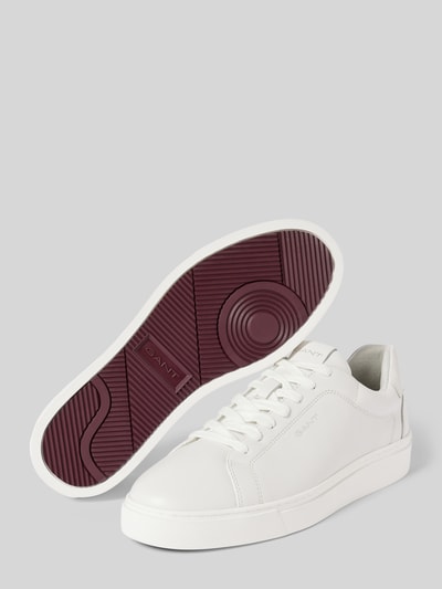 Peek & Cloppenburg GantSneaker aus Leder mit Label-Details in weiss Lagerräumung