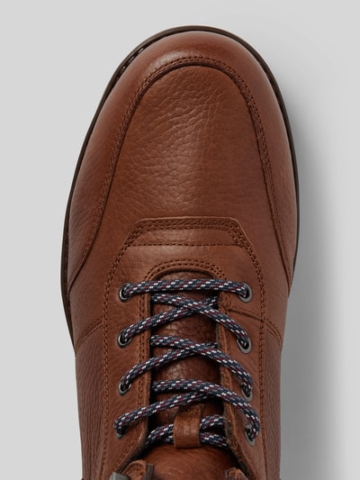 Peek & Cloppenburg Tommy HilfigerLederboots mit Label-Details in cognac Zeitlich begrenztes Angebot