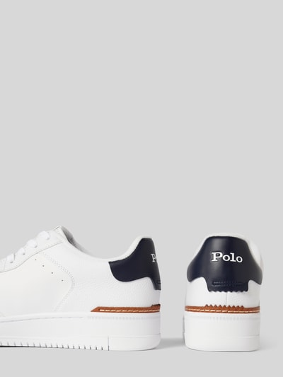 Peek & Cloppenburg Polo Ralph LaurenLedersneaker mit Logo-Stitching Modell 'MASTERS' in weiss Bestseller