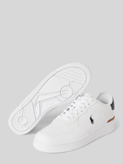 Peek & Cloppenburg Polo Ralph LaurenLedersneaker mit Logo-Stitching Modell 'MASTERS' in weiss Bestseller