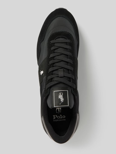 Peek & Cloppenburg Polo Ralph LaurenSneaker mit Logo-Print Modell 'TRAIN 89' in black Räumungsverkauf