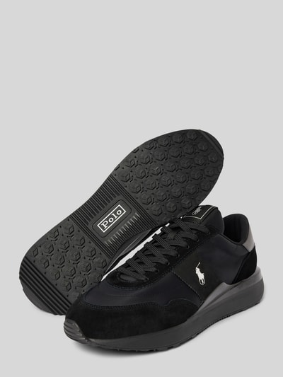 Peek & Cloppenburg Polo Ralph LaurenSneaker mit Logo-Print Modell 'TRAIN 89' in black Räumungsverkauf