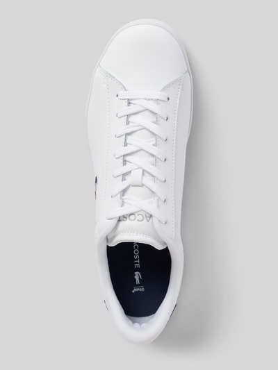 Peek & Cloppenburg LacosteLedersneaker mit Logo-Stitching Modell 'CARNABY' in weiss Kauf eins, bekomm eins gratis