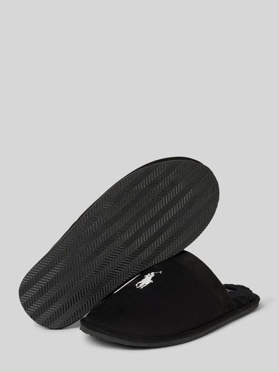Peek & Cloppenburg Polo Ralph LaurenSlides mit Logo-Stitching Modell 'KLARENCE' in black VIP-Rabatte