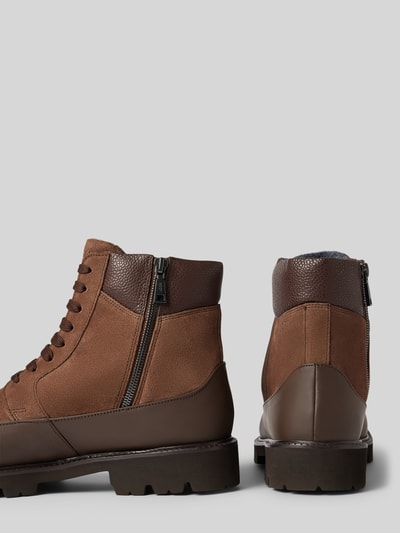Peek & Cloppenburg JOOP! SHOESBoots mit Label-Prägung Modell 'velluto misto hektor' in mittelbraun Kostenlose Rückgabe