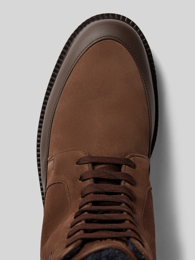 Peek & Cloppenburg JOOP! SHOESBoots mit Label-Prägung Modell 'velluto misto hektor' in mittelbraun Kostenlose Rückgabe