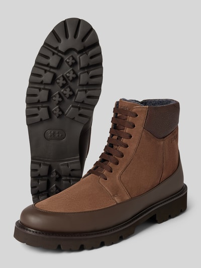 Peek & Cloppenburg JOOP! SHOESBoots mit Label-Prägung Modell 'velluto misto hektor' in mittelbraun Kostenlose Rückgabe