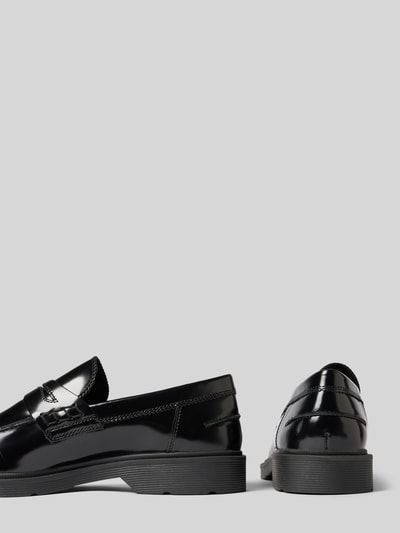 Peek & Cloppenburg Jack & JonesPenny-Loafer aus Leder mit Schaftbrücke in black Zeitbegrenzte Promotion
