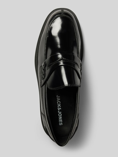 Peek & Cloppenburg Jack & JonesPenny-Loafer aus Leder mit Schaftbrücke in black Zeitbegrenzte Promotion