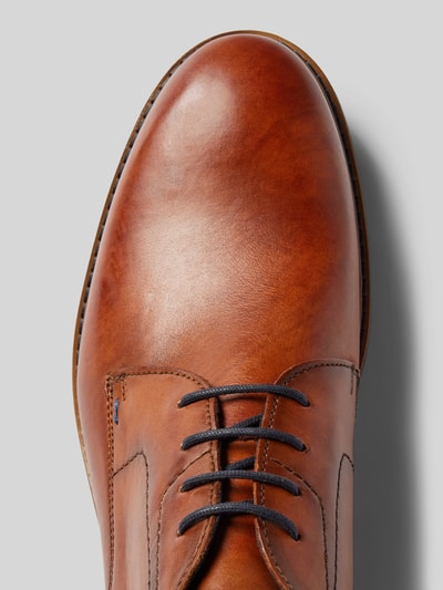 Peek & Cloppenburg LloydLederderby mit Ziernähten Modell 'HENGELO' in cognac Bis zu 50% Rabatt