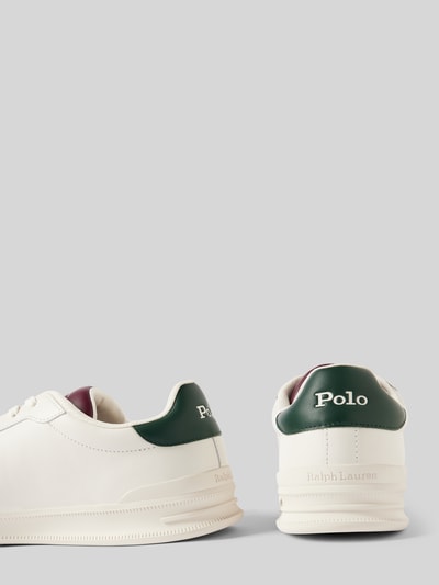Peek & Cloppenburg Polo Ralph LaurenLedersneaker mit Logo-Stitching in weiss Bis zu 60% Rabatt