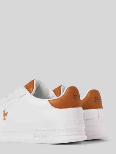Peek & Cloppenburg Polo Ralph LaurenLedersneaker mit Label-Details in weiss Discount Store für neue Produkte