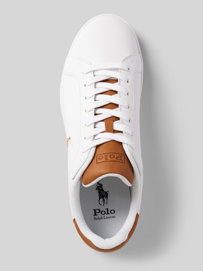 Peek & Cloppenburg Polo Ralph LaurenLedersneaker mit Label-Details in weiss Discount Store für neue Produkte